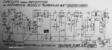 Automovil Super Kar 63 ;Neg Chassis schematic circuit diagram